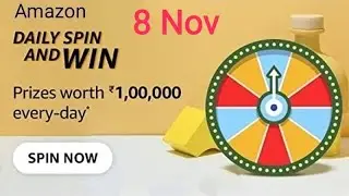 Amazon Daily Spin And Win Quiz Answers Today | 8 November 2021 | Daily QuizTime