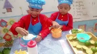 Tema Minuman, Membuat Es Mamboo Jeruk Peras