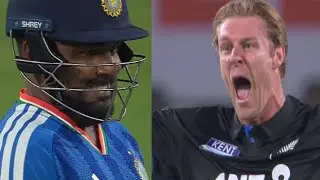 Kyle Jamieson Aggressive celebration after taking Sanju samson wicket in 1st T20 match ind vs nz