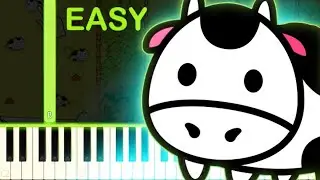 COW EVOLUTION THEME - EASY Piano Tutorial