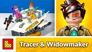 LEGO OVERWATCH - TRACER VS WIDOWMAKER ANIMATED BUILD REVIEW 75970