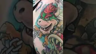 Bowser tattoo by Bryan Parsons