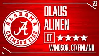 Alabama OT signee Olaus Alinen highlights from The Loomis Chaffee School