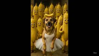Tutu Pup + Banana Dancers = The Cutest Dance Party Ever! #dog #puppylove #petdance