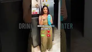 Drinking Ice cold water in summers ?