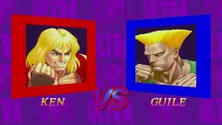 Ultra street fighter 2 Ken vs Guile