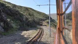 Laxey to Snaefell Summit on the Isle of Man Electric Tram 2013