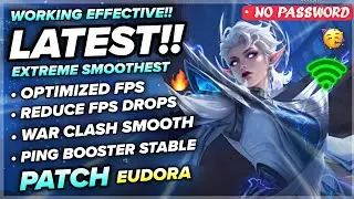 Последняя конфигурация ML Anti Lag Extreme Smooth 120FPS + Ping Speed ​​Patch Eudora - Mobile Leg...