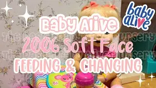 Feeding Baby Alive 2006 Soft Face Lyla Orange Juice! 