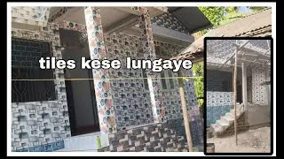 New Home Front Look After Tiles Work,Simple Village House Front Design with Modern Tiles