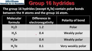 4.4 Group 16 hydrides (SL)