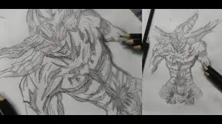 Drawing Mahoraga &ndash; The Ultimate Shikigami from Jujutsu Kaisen! Drawing everyday to get better day~9
