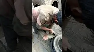 Tyre cutting#viral videos #shorts#big car tyre sd cutting