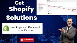 How to give staff access in shopify store