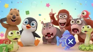 🚂 Happy Toy Train ABC Safari | Funny Kids Animals A&ndash;Z