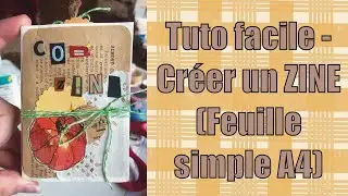 TUTO FACILE ZINE : on apprend à créer un zine avec une feuille A4! ✨📔