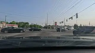 Driving Through Indianapolis, Allisonville Road | 4k |