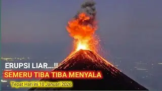 Gunung Semeru Meletus Tanpa Henti! Awan Panas 4 Km Kemarin, Puluhan Erupsi Terjadi Hari Ini
