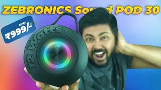 ZEBRONICS Sound POD 30 Portable Bluetooth Speaker | 12 Watts Output