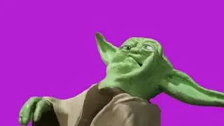Yoda Screaming Meme Green Screen Template
