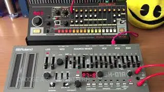 Roland SH-01A How to trigger with Roland TR-08 synced to Logic Pro tutorial