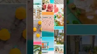 Riding the Summer Vibes: A Vibrant Beach Mood Board☀️ #furniturelandsouth #moodboard #beachvibe