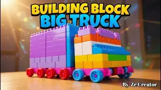 Epic Building Block Big Truck Display | Relaxing ASMR Brick Video