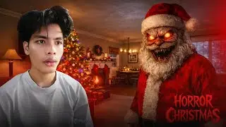 Surviving an Evil Santa in a Horror Game