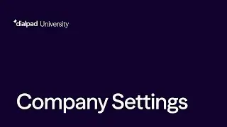 Your Settings - Company Settings