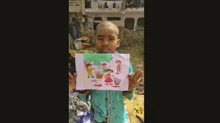 Children's Colorful Drawings on Holi Festival   Creative Kids by Samkaksha Foundation