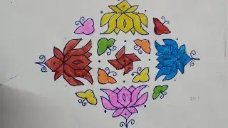 Rangoli 21*1 dots 