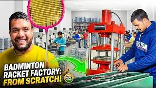 Inside a Badminton Racket Factory | Manufacturing Process Starting at ₹25