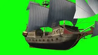 Ship Sailing Ship Green Screen Effects | Old Pirates Ship Sailing| Green Screen Queen |# Top # Ship