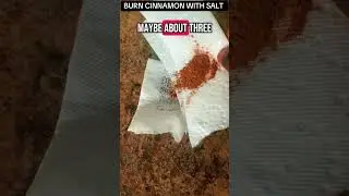 Burn Cinnamon with Salt Once and Watch what happens next! #Shorts