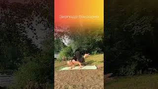 Аштавакрасана и экапада бакасана, балансовые позы⚖️#йога #йогаонлайн  #топ #популярное