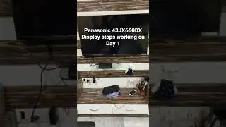 #Panasonic TV model - 43JX660DX, display stops working just 24 hours after installation. DONT BUY😡