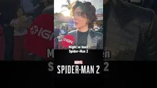 Timoth&eacute;e Chalamet&rsquo;s GOTY was Spider-Man 2! #wonka #wonkamovie #spiderman2ps5 #redcarpet #celebrity
