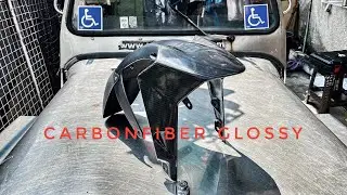 CARBON FIBER FENDER WRAP DUKE 390 | DIY INSTALLATION USING HAIR BLOWER