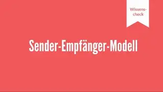 Sender Empf&auml;nger Modell frei nach Shannon & Weaver - Kommunikation