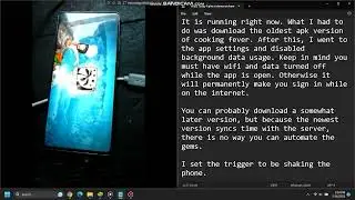 Cooking Fever Auto Generate Gems with MacroDroid
