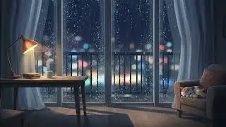 Rain on Glass — Peaceful Lofi for Stress Relief, Calm & Relaxation 🌧️