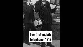 The first mobile telephone #1919 #history #technology #tesla #fantastic #technologiesofthepast