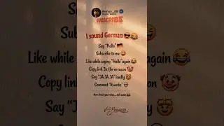 I Sound German 😂☠️ | #shortsfeed #trending #shorts #ytshorts #quotes #foryou