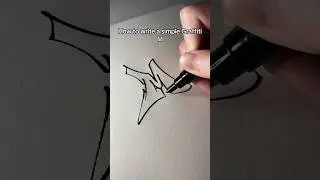 How to write M Graffiti #art #love #asmr #graffiti #painting #drawing #calligraphy #asmr