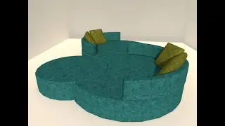 New Modern Sofa | How to make it with Autocad 2021 |