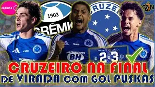 NA FINAL 🦊💙 COM DIREITO A GOL PUSKAS CRUZEIRO DE VIRADA DERROTA O GRÊMIO POR 3X2 | COPINHA #futebol