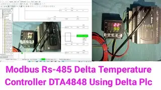 Modbus Rs-485 Delta Temperature Controller DTA4848 Using Delta Plc Dvp-ES2