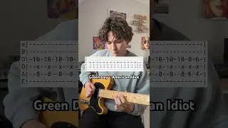 How to play the Green Day - American Idiot guitar solo (tabs) #greenday #americanidiot #guitarsolo