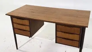 Peter Lovig Style Mid Century Danish Teak Desk