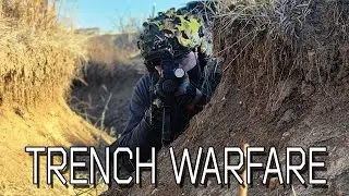Trench Warfare With a Airsoft Gas Blowback Rifle | VFC SR16 / CAR-15SD GBBR Gameplay!